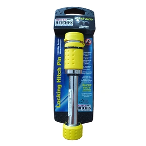 Mister Hitches LOCKING HITCH PIN YELLOW 10,000KG DBL SHEAR STRENGTH