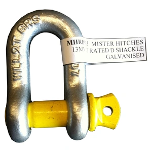 Mister Hitches D-SHACKLE 13MM STAMPED AND RATED S GRADE WLL 2T BULK