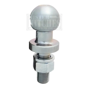 Mister Hitches TOW BALL 50MM 3.5T 7/8"SHANK DIA, 60MM SHANK ZINC PLATED BULK