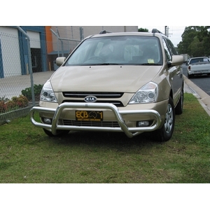 ECB Black Ripple Powdercoat Midi Tube Bar to suit Kia Grand Carnival VQ 01/06 - 02/15