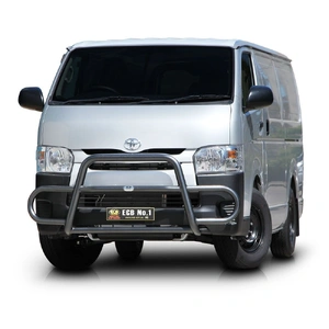 ECB Black Ripple Midi Tube Bar to suit Toyota HiAce MWB 02/14 - 05/19