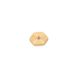 Rhino-Rack N009-BP - M6 x 21.43mm x 4.4mm Brass Hex Nut (4 Pack)