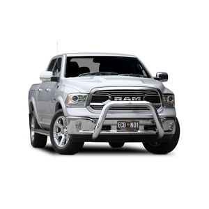 ECB Silver Hammertone Powdercoat Nudge Bar to suit Dodge Ram 1500 DS Laramie 07/18 - Onwards