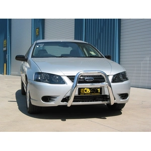 ECB Black Ripple Powdercoat Nudge Bar - Series 2 to suit Ford Falcon BF MKII/MKIII Excludes XR 10/06 - 04/08