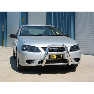 ECB Silver Hammertone Powdercoat Nudge Bar - Series 2 to suit Ford Falcon BF MKII/MKIII Excludes XR 10/06 - 04/08