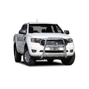 ECB Black Ripple Powdercoat Nudge Bar - Series 2 to suit Ford Ranger PX MKIII 2WD Highrise 09/18 - 04/22