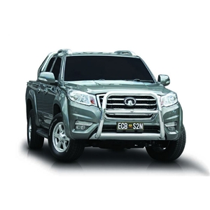 ECB Silver Hammertone Powdercoat Nudge Bar - Series 2 to suit Great Wall Steed Dual Cab 07/16 - 08/21