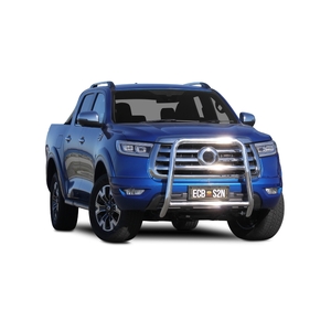 ECB Silver Hammertone Powdercoat Nudge Bar - Series 2 to suit Great Wall Cannon 09/20 - Onwards