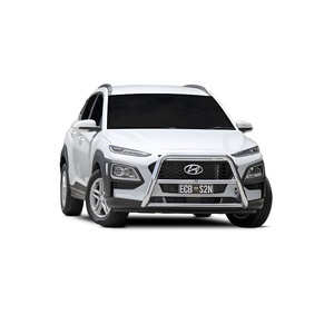 ECB Black Ripple Powdercoat Nudge Bar - Series 2 to suit Hyundai Kona Ex Highlandr 09/17 - 10/20