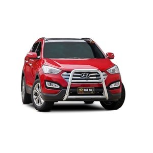 ECB Textura Black Powdercoat Nudge Bar - Series 2 to suit Hyundai Santa-Fe 09/12 - 03/18