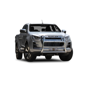 ECB Silver Hammertone Powdercoat Nudge Bar - Series 2 to suit Isuzu D-Max 2WD/4WD 07/20 - Onwards