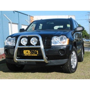 ECB Silver Hammertone Nudge Bar - Series 2 to suit Jeep Grand Cherokee 07/05 - MY07