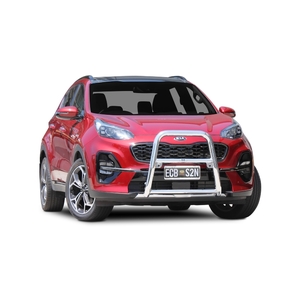 ECB Black Ripple Powdercoat Nudge Bar - Series 2 to suit Kia Sportage 07/19 - 08/21