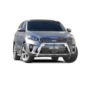 ECB Black Ripple Powdercoat Nudge Bar to suit Kia Sorento 05/18 - 03/20