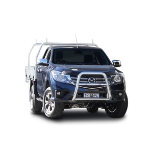 ECB Black Ripple Powdercoat Nudge Bar - Series 2 to suit Mazda BT-50 4WD 05/18 - 06/20