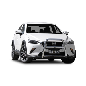 ECB Silver Hammertone Powdercoat Nudge Bar - Series 2 to suit Mazda CX-3 Akari 08/18 - Onwards