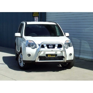 ECB Black Ripple Powdercoat Nudge Bar - Series 2 to suit Nissan X-Trail T31 08/10 - 02/14