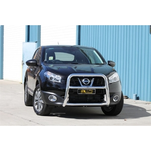 ECB Textura Black Powdercoat Nudge Bar - Series 2 to suit Nissan Dualis J10 S2 Petrol 04/10 - 12/13