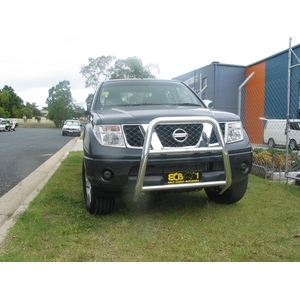 ECB Textura Black Powdercoat Nudge Bar - Series 2 to suit Nissan Navara D40 ST 2005 - 12/11