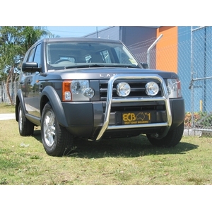 ECB Black Ripple Powdercoat Nudge Bar - Series 2 to suit Landrover Discovery 3 04/05 - 09/09