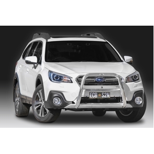 ECB Textura Black Powdercoat Nudge Bar - Series 2 to suit Subaru Outback 12/17 - 11/20