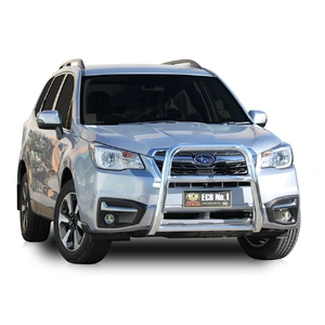 ECB Silver Hammertone Nudge Bar - Series 2 to suit Subaru Forester XT Model 02/13 - 12/15