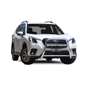 ECB Textura Black Powdercoat Nudge Bar - Series 2 to suit Subaru Forester Inc Hybrid 07/18 - 07/21