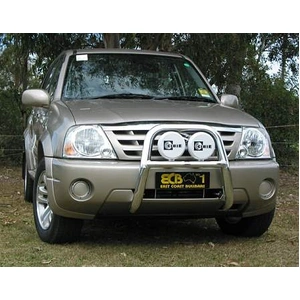 ECB Silver Hammertone Nudge Bar - Series 2 to suit Suzuki Grand Vitara XL7 120 Series 03/03 - 10/09