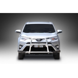 ECB Black Ripple Powdercoat Nudge Bar - Series 2 to suit Toyota Rav4 10/15 - 12/18