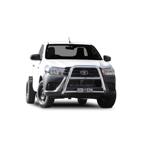 ECB Textura Black Powdercoat Nudge Bar - Series 2 to suit Toyota HiLux SR5 Wide Cab 05/19 - 07/20