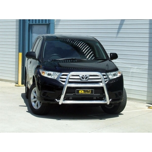ECB Black Ripple Powdercoat Nudge Bar - Series 2 to suit Toyota Kluger 09/10 - 02/14