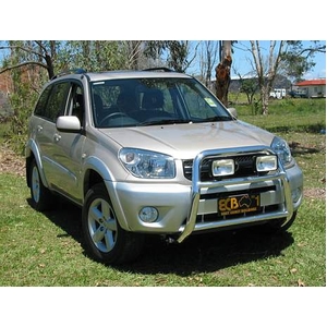 ECB Textura Black Powdercoat Nudge Bar - Series 2 to suit Toyota Rav4 09/03 - 12/05