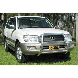 ECB Polished Nudge Bar - Series 2 to suit Toyota LandCruiser 100 Series IFS 04/98 - 10/07