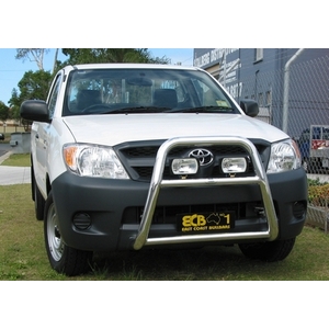 ECB Textura Black Powdercoat Nudge Bar - Series 2 to suit Toyota HiLux 2WD 03/05 - 07/11