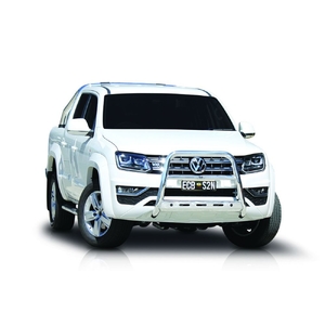 ECB Textura Black Powdercoat Nudge Bar - Series 2 to suit Volkswagen Amarok 09/16 - 11/22