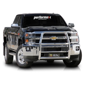 ECB Silver Hammertone Powdercoat Nudge Bar - Series 2 to suit Chevrolet Silverado 2500HD 09/14 - 03/18