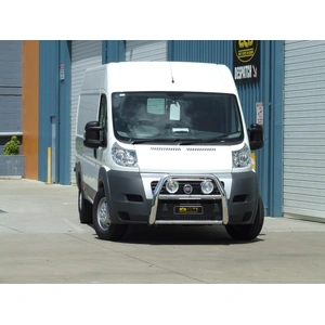 ECB Black Ripple Nudge Bar - Series 2 to suit Fiat Ducato 12/07 - 08/11