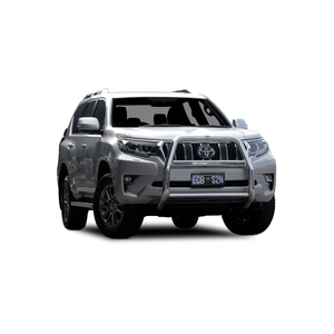 ECB Silver Hammertone Powdercoat Nudge Bar - Series 2 to suit Toyota Prado GX 11/17 - Onwards