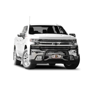 ECB Textura Black Powdercoat Nudge Bar to suit Chevrolet Silverado 1500 LTZ Premium 04/20 - 05/23