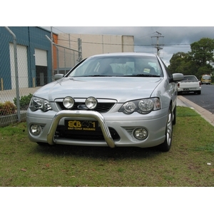 ECB Silver Hammertone Powdercoat Nudge Bar to suit Ford Falcon BF XR Ex TURBO 10/02 - 09/06