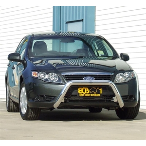 ECB Silver Hammertone Powdercoat Nudge Bar to suit Ford Falcon FG XT 05/08 - 11/11