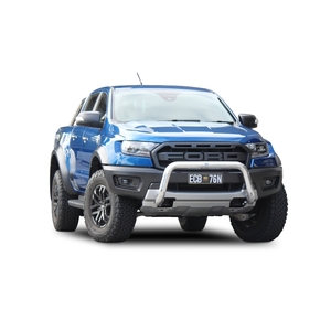 ECB Silver Hammertone Powdercoat Nudge Bar to suit Ford Ranger Raptor 07/18 - 04/22