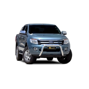 ECB Silver Hammertone Powdercoat Nudge Bar to suit Ford Ranger PX 4WD Highrise 10/11 - 06/15