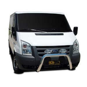 ECB Black Ripple Powdercoat Nudge Bar to suit Ford Transit VM RWD Only 09/06 - 08/14