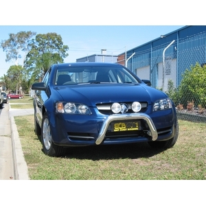 ECB Silver Hammertone Powdercoat Nudge Bar to suit Holden Commodore VE S1 Omega 08/06 - 08/10