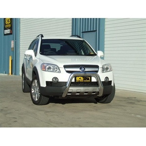 ECB Silver Hammertone Powdercoat Nudge Bar to suit Holden Captiva 7 SX, CX, LX Ex Maxx 09/06 - 02/11