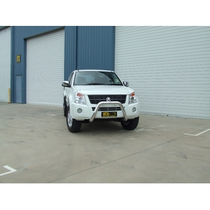 ECB Textura Black Powdercoat Nudge Bar to suit Holden Rodeo RA DX/LX Flares 03/03 - 12/06