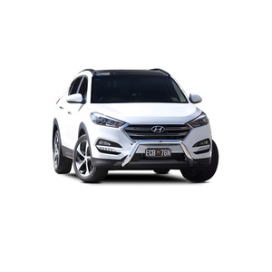 ECB Black Ripple Powdercoat Nudge Bar to suit Hyundai Tucson Elite 06/18 - 12/20