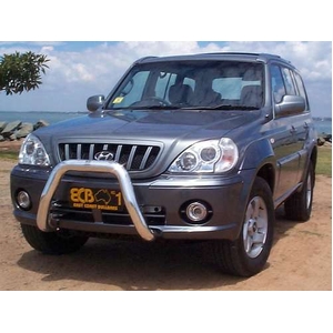 ECB Textura Black Powdercoat Nudge Bar to suit Hyundai Terracan 11/01 - 2006