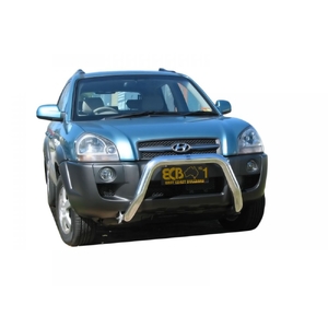 ECB Textura Black Powdercoat Nudge Bar to suit Hyundai Tucson 08/04 - 2010